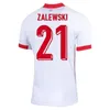 2024 Polônia Jerseys de futebol dos jogadores da Polônia Lewandowski Zielinski Swiderski Grosicki Frankowski Zalewski Piaatek Home Football Shirts