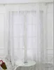 High-class finished sheer curtains modern flower hollow out voile window treatments bedroom curtains balcony white lace curtain