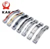 KAK Zinc Alloy Crystal Glass Handles Cupboard Pulls Drawer Knobs Kitchen Cabinet Handles Furniture Handle with Crystal Hardware