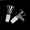 14/18mm School Laboratory Glassware Borosilicate Glass Joint Clear Slide Man Glass Bowl med handtagstratt Typ Bowl Chemistry