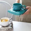 Tazas Nordic Colorida Ceramic Milk Taza Taza Office Copas Drinkware Creative Ice Creative Macaron Bag Coffee Cake Cups Cumpleaños