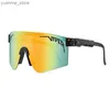 Outdoor Brille Pit Viper Sonnenbrille Männer uv400 Sonnenbrillen Outdoor Sport Radfahren Eyewear Bike Fahrradfahrradbrille ohne Kiste Y240410