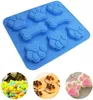 Cat Feet and Bone Shape Soap Mold Silicone Pet Treat Molds Soap Chocolate Jelly Candy Mold DIY Cake Decorating Baking Molds