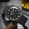 Relógios de pulso para homens 2024 Mens relógios Quartz Assista de alta qualidade Acessórios de moda de moda de alta qualidade Mesh Strap Men Watch Designer