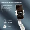 Gimbals Axnen HQ2 Gimbal Stabilizer Selfie Stick Stativ med fyllningsljus förlängning Rod trådlös Bluetooth för Android iPhone -smartphone