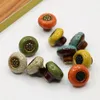 Ev Geliştirme Dayanıklı Dolap Knobs Knob Çekmecesi Seramik Dolap Düğmesi Çekme Çiçek Oyma Anti-Düzenleme Vintage Dolap Knobs