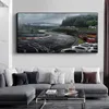 Nurburgring Rally Road Sports Auto Track Canvas Dipinto Poster Print Foresta Paesaggio Arte della parete per soggiorno Casa Cuadro