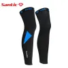 Aquecedores de pernas de ciclismo Santic MTB Bike Bicycle Leggings Running Warm Cycle Basketball Winter Sports Tizes asiáticos K8ME023