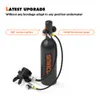 SMACO S400 1L Mini Scuba Diving Tank/Equipment Oxygen Cylinder Underwater Breathing Portable Scuba Tank Kit Capacity Refillable