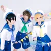 Cosplay club di nuoto Iwatobi gratuito cosplay hauka nanase cosplay bianco marinaio uniforme costume cosplay+ cappello+ calzini 11