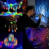 12Colors gloeien in het donkere pigmentpoeder Epoxy hars Lumineuze pigmenten UV -lamp voor hars ambachten slijm nagel kunst acrylverf -diy