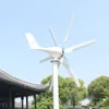 Home Marine Wind Gerator 12V 24V 48V 800W Free Alternative Energy Windmill com MPPT Hybrid Controller 6 Blades