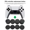 8 st/set silikon analog tum pinne grepplock spelkontroll joystick cover för PS5/PS4/PS3/PS2/Xbox 360/Xbox One -tillbehör