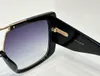 Ogromne kwadratowe okulary przeciwsłoneczne Czarne szary gradient kobiety Summer Gruste ramy Sunnies Sonnenbrille Fashion Shades Uv400