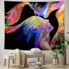 7-färg Sammanfattning Parkaraktär Hemkonst Tapestry Psychedelic Scene Hippie Bohemian Decorative Tapestry Bed Sheet Beach Handduk