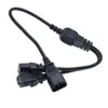 IEC 320 C14 Manlig plugg till 2xc13 Kvinnlig Y -delningsladd, C14 till 2 -vägar C13 Power Adapter -kabel, 60 cm, 100 cm, 200 cm, 250V/10A