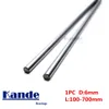 Rolamentos de Kande 1pc D: 6mm 100-600mm Chrome Plate3D Haste da haste da haste de haste de 6 mm de 6 mm