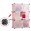 40pcs Black Cube DIY Armoire de boucle modulaire Organisateur Organisateur Plastique Armoire de plastique Vêtements de rangement Armoire de rangement Connecteur # P1