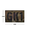 GK1 GK2 tot GK10 CP Call Sign Letter Infrarood IR Reflecterende patches Tactische militaire patch Appliqued armbandbadges voor kleding
