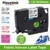 Plavetink-tze-FA231 Para Impressora de Etiquetas Brother Tzefa231, 12mm, Tze-FA3