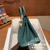 Leather Bk Designer Bags Director Hand Sewed Platinum Bag Togo Cowhide Handbag Bk25 Peacock Green Z6 Gold Silver Buckle