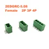 100Pcs Pitch 5.08mm 2/3/4P Screw Plug-in PCB Terminal Block 2EDGK 2EDGRC 2EDGVC Male/Female Pluggable Connector