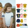 T-Shirts 24Mp Spring Summer Childrens Bow Shortsleeved Tshirts For Boys Girls Bottoming Tops Kids Clothes 240328 Drop Delivery Baby Dh2Qu