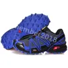 Speed ​​Cross 3 4 CS الركض الرجالي أحذية READERSCROSS 3S 4S RUNNER III Black Green Blue Red Trainers Men Sports SHAUSSURES Zapatos E41