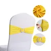 Spandex Chair Sash Wedding With Round Buckle Lycra Stretch For All Band Universal Birthday Party Show Decoraiton