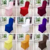 Bruiloft Banquet Chair Cover Spandex Stretch Elastische stoel Covers Hotel Office Keuken Diningsstoel Covers Kerstfeest Gunst