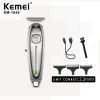 Trimmers Kemei Allmetal Professional Hair Trimmer Beard Beard -шнур беспроводные волосы для волос мужчина, ухаживающие за тримером электрические волосы, стрижка KM1949