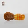 Boti raser pinceau marron Horse Hair Bulb Type avec Golden Carpe Handle's Men's Wet Shave Tools