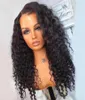 Natural Long Soft Kinky Curly Wig Wigs Loose Natural Hairline Glueless Lace Front Wig Fiber Baby Hair1378602