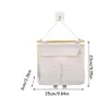 Boîtes de rangement Montorat portable Organisateur sac de suspension panier durable avec poche pour les bureaux de placard Home salon