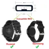 20 anelli di silicone morbido da 22 mm per Huawei Watch GT/HUAMI/Samsung Banda di sostegno a telaio a telaio Black Reteiner Holdle Porta