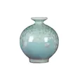 Vase en porcelaine pour arrangement de floraux, changement de four chinois moderne, glaçure en cristal, cadeau de petite artisanat, décoration de pièce, décoration intérieure