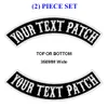 Customize embroidery mc rocker patch 350mm wide top and bottom motorcycle biker patches for vest cut and clothing