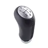 5Speed Leather MT Gear Shift Knob for Renault Megane II MK2 Scenic 2 Clio 3 III MK3 GearShifter Pen Head Ball Black Gray Beige