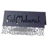 50PCS Eid Mubarak Laser Cut Table Name Place Cards Love Heart Postcards Ramadan Kareem Greeting Cards Muslim Party Card Decor