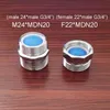 Vestudio 1pc Chrome Brass Adapter for Washing Machine Male Female M22 M24 G3/4" Pipe Fittings Accessories Faucet Aerator