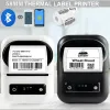 Imprimantes 58 mm Mini imprimante étiquette thermique imprimante portable sans fil de réception Bluetooth sans fil fabricant d'étiquette de marque-étiquette 2 en 1 imprimante