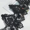 Delicata 1ardle Black Black Cording Fabric Flower Venise Venezia Maglie Flice APPLICAGGIO APPLICAGGIO per il matrimonio Diceva 24 cm di larghezza