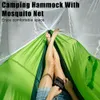 Hamacs Hammac de sommeil touristique 260x140cm Hamac de camping extérieur 1-2 Personnes qui vont swing ultra léger hamac avec des moustiquaires NETS Portableq