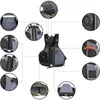 Rettungsjacke Weste für Erwachsene Kajakfahren CE ISO12402-5 zugelassen 50n mit Reißverschluss in Taschen Reflektor Oberbekleidung Fischereisicherheit 150 lbs