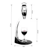 Péôteur de carafe de vin rouge professionnel avec support de stand de filtre Vodka Aerator à air rapide pour la barre à manger à domicile Ensemble essentiel