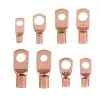 140 stycken Auto Solder Connector Kit Copper Ring Crimp Wire Terminal Bare Cable Battery Terminal With Heat Shrink Tube