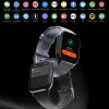 Смотрите QS16PRO SPORT SMART WATCH 2022 ЖЕНЩИНА Водонепроницаемые Bluetooth 5.0 Connected Smart Wwatch Man с монитором сердечного ритма температуры тела.