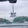 Crystal Snowflake Meteor Hammer Star Car suspendu à la vue arrière Pendante Créative Car Accessoires de Noël