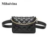 Taillezakken Mihaivina Dames Bag Fashion Fashion Belt Chain Money Fanny Pack Pu Leather High Pants271Q