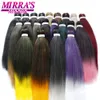 Mirra's Mirror Preparado Cabello de trenza estirado 6/8 PC Braides Jumbo Extensiones de cabello sintético Fácil de trenzar trenzas de ganchillo de ganchillo